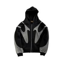 Moletom Retro Com Estampa De Diabo Y2k Harajuku Casual Com Zíper Moda Roupas De Rua