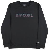 Moletom Rip Curl Brand Wordmark Medina Preto - Masculino