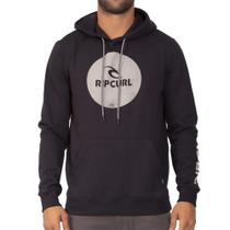 Moletom Rip Curl Canguru Corp Icon And Brand WT23 Preto Moletom Rip Curl Canguru Corp Icon And Brand WT23 Preto