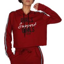 Moletom Riu Kiu Faixa Lateral Girls - Vermelho