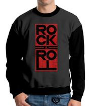 Moletom Rock N Roll Adulto UNISSEX Blusa casaco Moletom Rock N Roll Adulto UNISSEX Blusa casaco