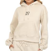 Moletom Roxy Fech Chic Basic Feminino - Bege