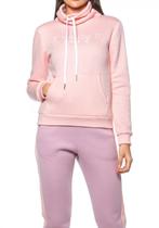 Moletom Run More - feminino - rosa claro