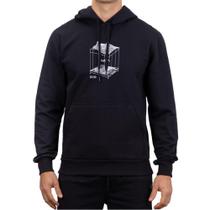 Moletom RVCA Canguru Topographic Oversize Preto Moletom RVCA Canguru Topographic Oversize Preto