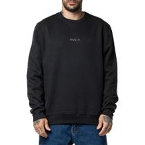 Moletom RVCA Careca Campus II 305G Plus Size WT24 Preto