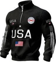 Moletom SAIHMRAMLE 250th Anniversary USA para homens e mulheres Moletom SAIHMRAMLE 250th Anniversary USA para homens e mulheres