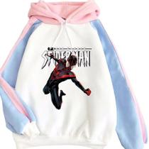 Moletom SANMU Color Blocking Design Black Spider Man