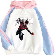 Moletom SANMU Color Blocking Design Black Spider Man Moletom SANMU Color Blocking Design Black Spider Man