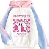 Moletom SANMU Loose Colorful Contrasting Kirby Grid Desig Moletom SANMU Loose Colorful Contrasting Kirby Grid Desig