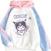 Moletom SANMU Loose Colorido Contrastante Kuromi Astronaut Moletom SANMU Loose Colorido Contrastante Kuromi Astronaut