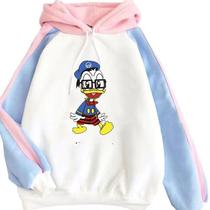 Moletom SANMU Loose Fitting Colorido Contrastante Donald D Moletom SANMU Loose Fitting Colorido Contrastante Donald D