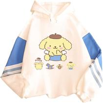 Moletom SANMU Pom Pom Purin Color Blocking Design