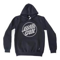 Moletom Santa Cruz Canguru Fechado Opus Dot Front Preto Moletom Santa Cruz Canguru Fechado Opus Dot Front Preto