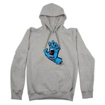 Moletom Santa Cruz Canguru Screaming Hand Front WT23 Cinza