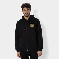 Moletom Santos Glória Alvinegra C/ Zíper Masculino Moletom Santos Glória Alvinegra C/ Zíper Masculino