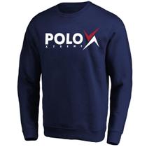 Moletom Sem Capuz Estampado Polo Algodão Elegância no Frio