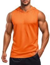 Moletom sem mangas MAGCOMSEN com proteção solar para homens Orange M