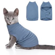 Moletom Soft Fleece Dociote para Cães Pequenos - Cinza-Azul