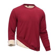 Moletom STICKON 3XL Vermelho de Fleece com Gola Careca Moletom STICKON 3XL Vermelho de Fleece com Gola Careca