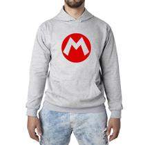 Moletom Super Mario Bross Jogo Canguru Flanelado