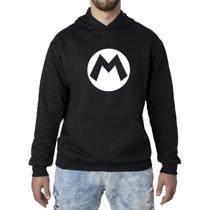 Moletom Super Mario Bross Jogo Canguru Flanelado Moletom Super Mario Bross Jogo Canguru Flanelado