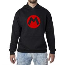 Moletom Super Mario Bross Jogo Canguru Flanelado