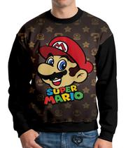 Moletom Super Mario Homem Infantil UNISSEX Roupas blusa Moletom Super Mario Homem Infantil UNISSEX Roupas blusa