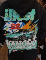 Moletom sweatshirt diamond x illest motorsports hoodie black