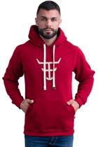 Moletom Texas Farm - Mt056 - Vermelho Bordo/ Bege