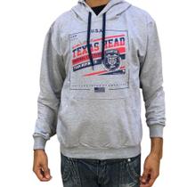 Moletom Texas Head Cinza Moletom Texas Head Cinza