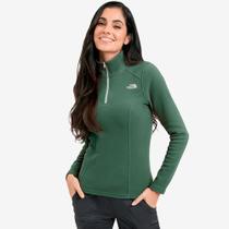 Moletom The North Face Fleece Glacier Zip Verde Feminino Moletom The North Face Fleece Glacier Zip Verde Feminino