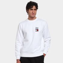 Moletom Tommy Hilfiger Embro Flag Sweatshirt Masculino Moletom Tommy Hilfiger Embro Flag Sweatshirt Masculino