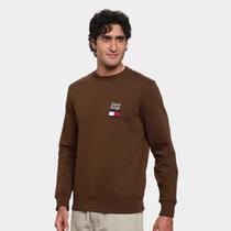 Moletom Tommy Hilfiger Embro Flag Sweatshirt Masculino Moletom Tommy Hilfiger Embro Flag Sweatshirt Masculino