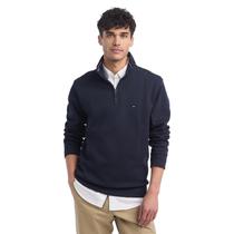 Moletom Tommy Hilfiger Fleece Quarter Zip Sky Captain