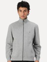 Moletom Tommy Hilfiger Masculino Essential Terry Zip-Thru Cinza Mescla