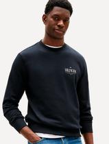 Moletom Tommy Hilfiger Masculino Stacked Sweatshirt Azul Marinho