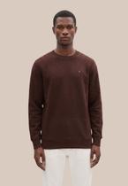 Moletom Tommy Jeans Regular Flag Crew Marrom - Cor Marrom - Tamanho XL/GG Moletom Tommy Jeans Regular Flag Crew Marrom - Cor Marrom - Tamanho XL/GG