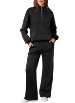 Moletom Track Suits Aleumdr para mulheres, preto e algodão 2024 Moletom Track Suits Aleumdr para mulheres, preto e algodão 2024