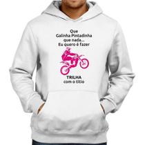 Moletom Trilha com o titio (moto rosa) - Foca na Moda