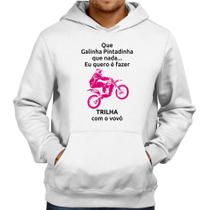 Moletom Trilha com o vovô (moto rosa) - Foca na Moda Moletom Trilha com o vovô (moto rosa) - Foca na Moda