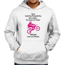 Moletom Trilha com os dindos (moto rosa) - Foca na Moda