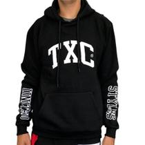 Moletom Txc Preto Logo Branco 3354 Moletom Txc Preto Logo Branco 3354