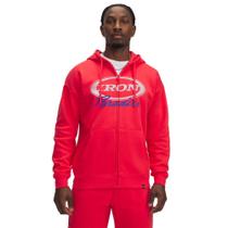 Moletom Under Armour Project Rock Fleece Vermelho Masculino