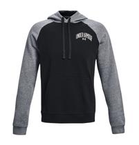 Moletom Under Armour Rival Wordmark Colorblock Masculino - Preto e Cinza