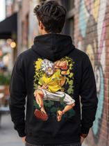 Moletom Unissex Anime OPC Monkey D. Luffy Copa 2026 Brasil Tamanho:XGCor:Preto