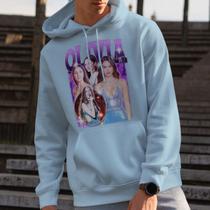 Moletom Unissex Blusa De Frio Olivia Rodrigo Cantora Pop Graphic Purple Montagem Fotos