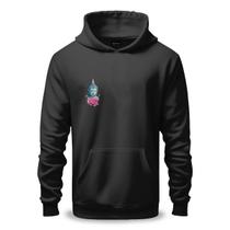 Moletom Unissex Canguru Algodão e Poliéster Estampa Sidarta Gautama, O Buda Nirvana Zen Budismo Meditação Om Budista Oriental Flor de Lótus Iluminação