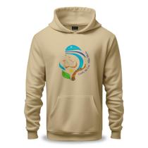 Moletom Unissex Canguru Algodão e Poliéster Ponto de Luz Mãe Maria Malha 3 Cabos com reforço de costura nos ombros Moletom Unissex Canguru Algodão e Poliéster Ponto de Luz Mãe Maria Malha 3 Cabos com reforço de costura nos ombros