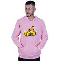Moletom Unissex Canguru Homer Simpsons Boia Mó paz