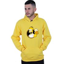 Moletom Unissex Canguru Homer Simpsons Cerveja